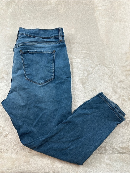 a.n.a Denim - A.n.a Size 18 Women's High-Rise Skinny Ankle Jeans in Dark Blue | Everyday